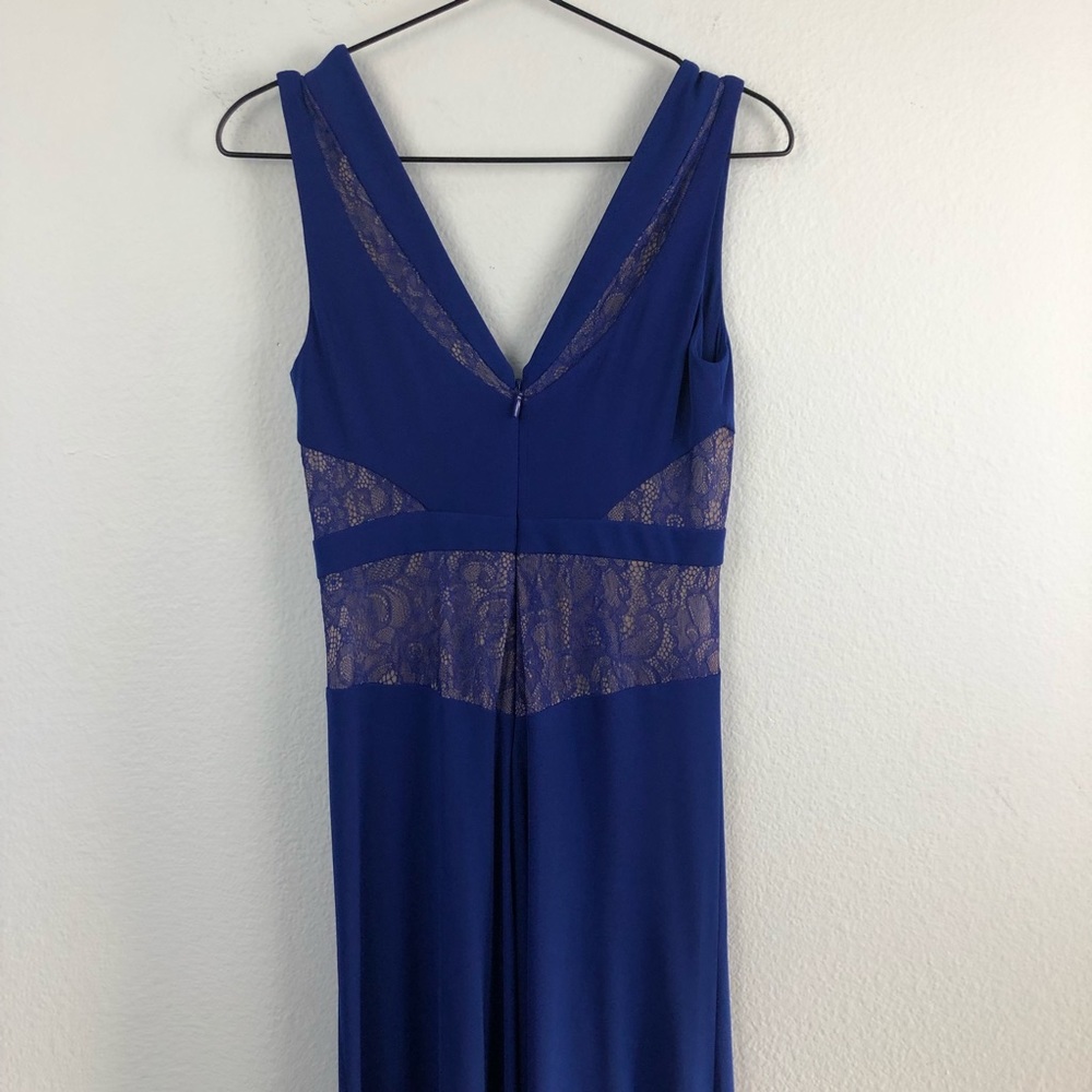 BCBG Max Azria Sophee Maxi Dress Blue Long Gown - Picture 7 of 8